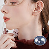 60 Sets 6 Style Crown & Cross & Swan & Vortex Transparent Resin Stud Earrings for Women EJEW-BG0001-02-8