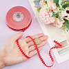 Polyester Heart Ribbon OCOR-WH0079-04A-3