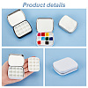 3 Sets 3 Colors Iron Watercolor Paints & Nail Polish Tins Storage Box AJEW-PH0011-08-WH-4