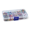 DIY Flat Round & Round Acrylic & Glass Seed Beads Jewelry Making Findings Kits DIY-FS0006-45-5