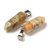 Natural Crazy Agate Pendants G-Z067-07P-19-2