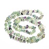 1 Strand Natural Fluorite Chip Bead Strands G-DJ0001-03-2