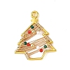Christmas Zinc Alloy & Glass Beads Pendants PALLOY-TA00441-1