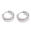 Tarnish Resistant 304 Stainless Steel Huggie Hoop Earrings EJEW-O095-03-1