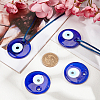 SUNNYCLUE Handmade Evil Eye Lampwork Pendants LAMP-SC0001-04-5