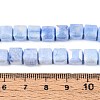 Anti-Tarnish Electroplate Glass Beads Strands GLAA-T025-8mm-10C-4