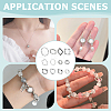 120Pcs 12 Styles Alloy Bead Frame FIND-WR0012-44-5