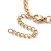 PVD Vacuum Plating 304 Stainless Steel Cable Chain Bracelet for Men Women BJEW-E031-05C-G-3