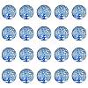 Half Round/Dome Tree Pattern Glass Flatback Cabochons for DIY Projects GGLA-YW0001-14L-1