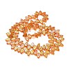 Electroplate Glass Beads Strands EGLA-B004-02A-FR02-2