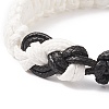 Waxed Polyester Braided Cord Bracelet BJEW-TA00166-4