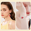 12Pcs 6 Colors Glass Enamel Beads LAMP-TA0002-35-8