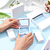 3 Bags 3 Styles Square Transparent PE Thin Film Suspension Jewelry Display Box CON-TA0001-38G-8