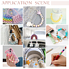   45Pcs 3 Colors Food Grade Eco-Friendly Silicone Beads SIL-PH0001-09-6