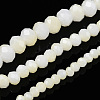 Two-Tone Imitation Jade Glass Beads Strands GLAA-T033-01B-01-5