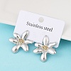 304 Stainless Steel Stud Earrings EJEW-S265-08GP-2