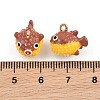 Alloy Enamel Pendants AL-CBA8C77-03G-06-3