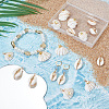 20Pcs 2 Styles Natural Cowrie Shell/Spiral Shell Copper Wire Wrapped Pendants FIND-SC0014-25-3