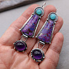 Alloy Enamel Dangle Earrings FS-WG6E131-06-1