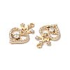 Rack Plating Alloy Crystal Rhinestone Pendants RB-L036-VF909-2-2