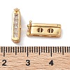 925 Sterling Silver Cubic Zirconia Twister Clasps STER-WH0007-28C-G-4