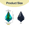 4Pcs Glass Pendants GLAA-TA0004-30-5