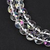 Electroplated Natural Quartz Crystal Beads Strands LS-G-K285-09-10mm-02-2
