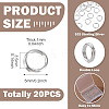 925 Sterling Silver Split Jump Rings STER-TA0001-48D-3