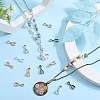70Pcs 7 Colors Alloy Ice Pick Pinch Bails for Pendant Making FIND-SP0002-03-4