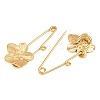 Peach Blossom 304 Stainless Steel Safety Pins Brooch Findings SA-CBA098D-14B-G01-2