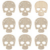 10Pcs Alloy Rhinestone Cabochons FIND-PH0038-53A-1