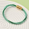 304 Stainless Steel with Polyester Metallic Cord Bracelets for Women BJEW-Z145-01G-5