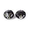 Windmill Spiral Pattern Vintage Handmade Porcelain Beads PORC-N013-19-10-2