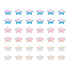 Beadthoven 480Pcs 3 Colors Star Transparent Acrylic Beads DIY-BT0001-17-22