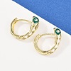 Brass Micro Pave Cubic Zirconia Hoop Earrings EJEW-B146-02G-03-1