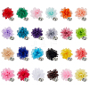 24Pcs Woven Flower Brooch JEWB-FH00008-1