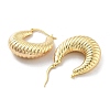 Brass Hoop Earrings EJEW-H301-03G-02-2