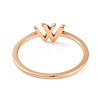 304 Stainless Steel Letter W Finger Ring for Women RJEW-C086-07-RG-3