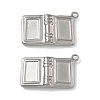 304 Stainless Steel Pendant Cabochon Settings SA-CBAE5AC-23P-1