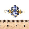Glass & Porcelain & Natural Lapis Lazuli Connector Charms PALLOY-MZ01368-3