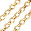 304 Stainless Steel Textured Ring Link Chains CHS-K023-11B-G-1