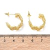 Brass Micro Pave Cubic Zirconia Stud Earrings for Women KK-CBA760A-02G-5