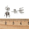 316 Surgical Stainless Steel Stud Earring Findings STAS-Z118-03P-01-3