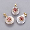 Natural Cultured Freshwater Pearl Pendants KK-L187-02C-1