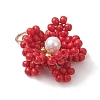 Glass Seed Beaded Pendants PALLOY-MZ01246-02-3