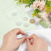 6Pcs Brass Shank Buttons Micro Pave Cubic Zirconia BUTT-FG0001-37-3