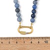 Natural Mixed Stone Round Beaded Necklaces for Women NJEW-JN06452-5