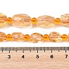 Heated Natural Citrine Beads Strands G-Z147-B01-03-5