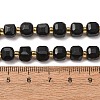 Natural Shungite Beads Strands GG-CBAC972-A14-01-4