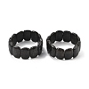 Natural Black Moonstone Beads Rectangle Beaded Stretch Bracelet BJEW-Q012-01A-2